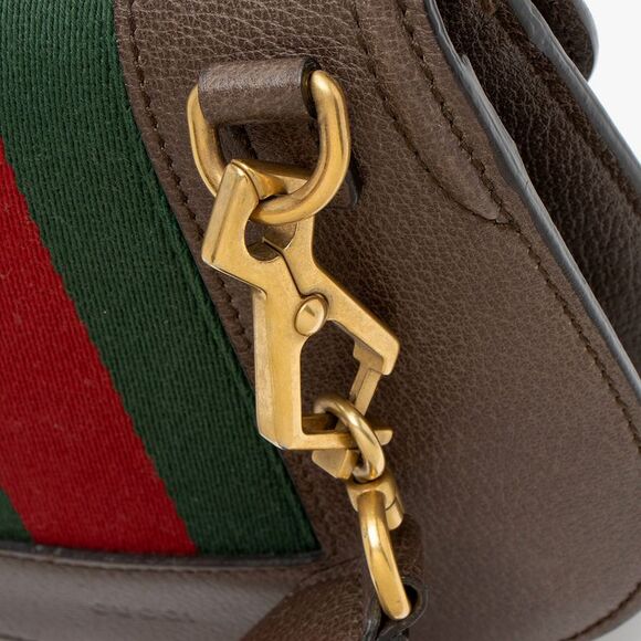 Gucci Leather Crystal Heart Linea Totem Small Crossbody - Picture 14 of 16